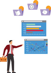 Statistic report Businessman, Accountancy, Achievement, Analyzing, Balance, Banking, Big Data, Bonding, Budget,