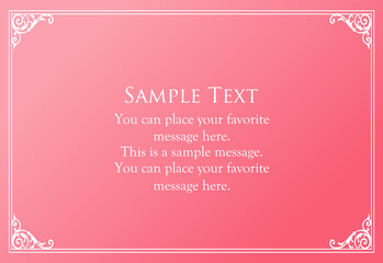 バレンタインデーをイメージしたふんわりアンティークフレーム