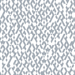 Abstract geometric pattern. A seamless vector background. White and gray ornament. Graphic modern pattern. Simple lattice graphic design.