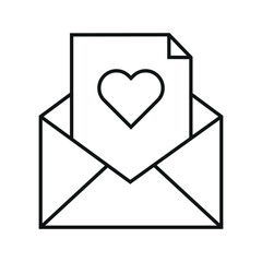 Mail Heart Valentine Icon