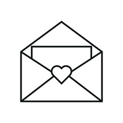 Mail Heart Valentine Icon