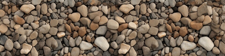 Fototapeta na wymiar A stunning gravel texture showcasing a variety of rocks on a stone wall. Generative AI.