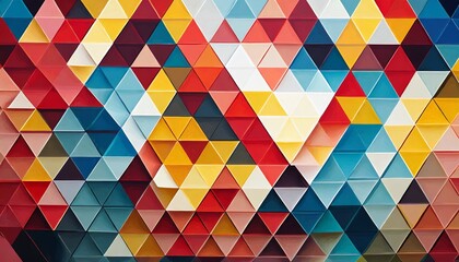 abstract triangle pattern background colorful design