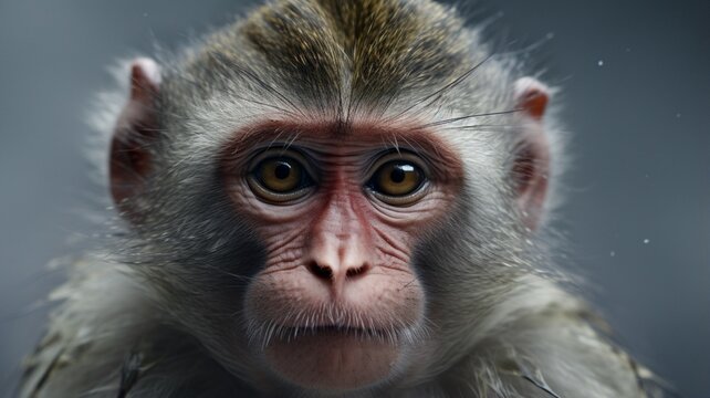 Monkey face animal pictures Generative artificial intelligence