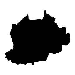 Northwest region map, administrative division of Republic of Cameroon. Vector illustration.