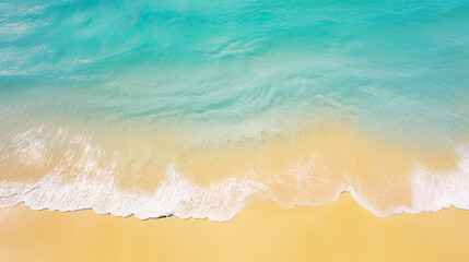 surface Waves on the beach as a background  Blue sea surface, top view	
