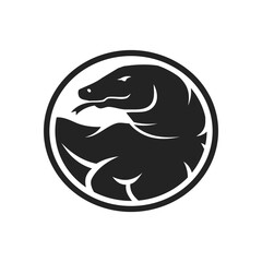 Komodo Logo template Isolated. Brand Identity. Icon Abstract Vector graphic