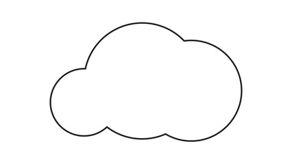 cloud icon black and white clouds