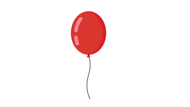 red balloon vector 3d red balloon