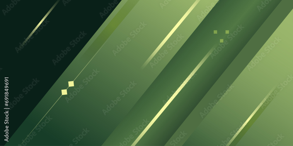Poster abstract green background with strips. elegant backdrop vector
