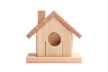 Obraz na płótnie Canvas wooden house symbol Real house interest concept isolated on transparent background. PNG file.