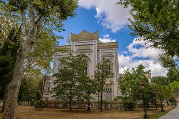Yildiz Hamidiye Mosque built by Sultan Abdulhamid II, 1885 in Besiktas, (Turkish Yildiz Hamidiye Camisi, Besiktas, istanbul)