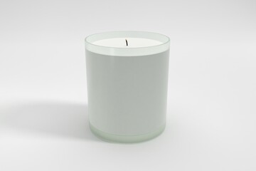 Jar Candle Label Mockup Large Spa Vicks Candles 3d Rendered