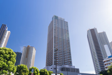 タワーマンションがそびえ立つ武蔵小杉　Musashikosugi with tower apartments