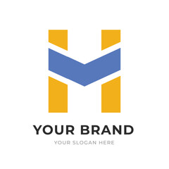 Set of Letter MH, HM, M, H Logo Design Collection, Initial Monogram Logo, Modern Alphabet Letter MH, HM, M, H Unique Logo Vector Template Illustration for Business Branding.