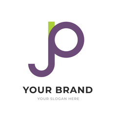 Set of Letter JP, PJ, P, J Logo Design Collection, Initial Monogram Logo, Modern Alphabet Letter JP, PJ, P, J Unique Logo Vector Template Illustration for Business Branding.