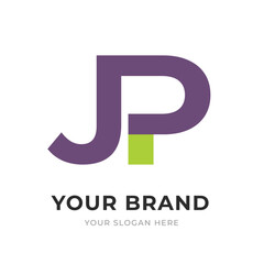 Set of Letter JP, PJ, P, J Logo Design Collection, Initial Monogram Logo, Modern Alphabet Letter JP, PJ, P, J Unique Logo Vector Template Illustration for Business Branding.