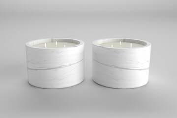 Jar Candle Label Mockup Large Spa Vicks Candles 3d Rendered