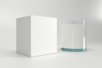 Jar Candle Label Mockup Large Spa Vicks Candles 3d Rendered