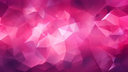 Obraz premium Modern polygon abstract background in magenta and pink