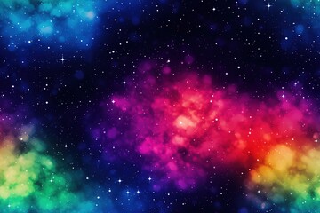 Fototapeta premium Colorful Cosmic space background with stars and nebula