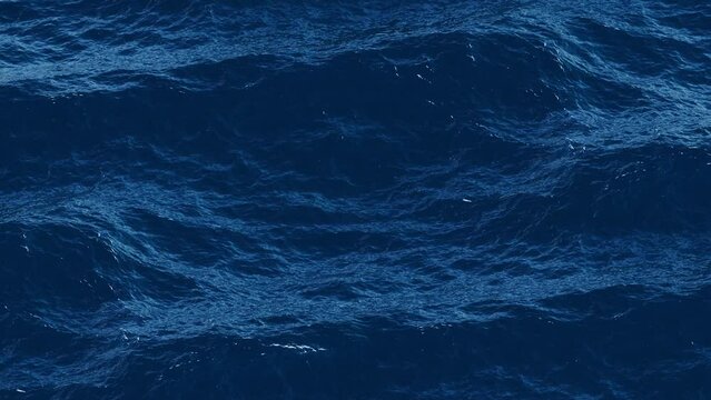 slow motion ocean waves surface, water background loop