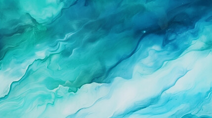 teal watercolor paint background. Liquid fluid texture for background. 