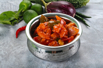 Chinese cuisine - Prawn sweet and sour sauce