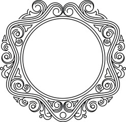 Indian Traditional and Cultural Rangoli, Alpona, Kolam, or Paisley vector line art. Bengal art India. for textile printing, logo, wallpaper	
