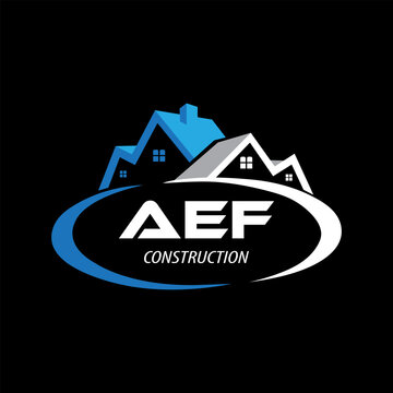 Letter AEF building vector, AEF initial construction. AEF real estate. AEF home letter logo design, 

