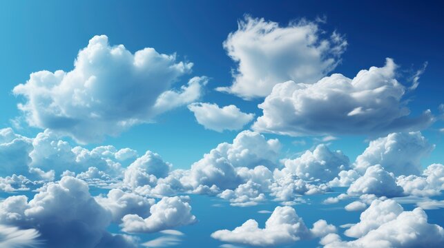 Sunny Day Blue Sky White Clouds, HD, Background Wallpaper, Desktop Wallpaper