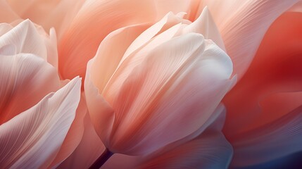 A serene greige pastel colored tulip texture forms a tranquil background, embodying floral aesthetic minimalism with soft, gentle pastel hues that evoke a sense of calm and sophistication.