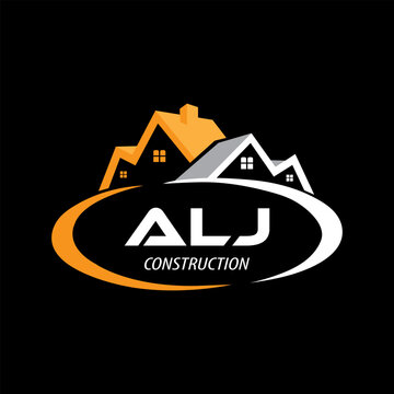 Letter ALJ building vector, ALJ initial construction. ALJ real estate. ALJ home letter logo design, ALJ real estate Logo