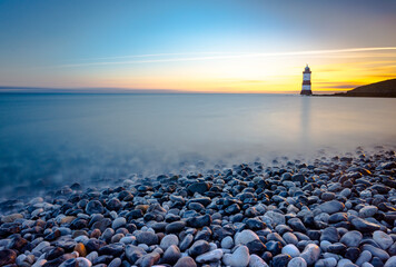 Pebble beach at sunrise