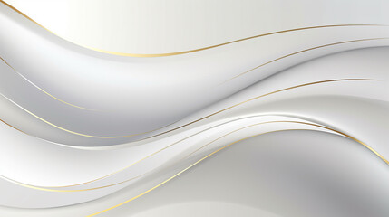 light silver and gold background. Elegant design with golden lines. PowerPoint and webpage landing background.