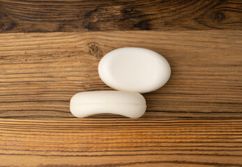 White Soap Bar, Natural Creamy Soapy Detergent, Healthy Body Care Cosmetic