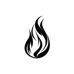 Fire sign. Fire flame icon isolated on white background. Vector illustration