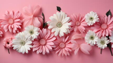 Pretty Pink Daisy Flowers On Sunday, HD, Background Wallpaper, Desktop Wallpaper