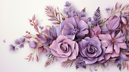 Purple Flowers Garden, HD, Background Wallpaper, Desktop Wallpaper - obrazy, fototapety, plakaty