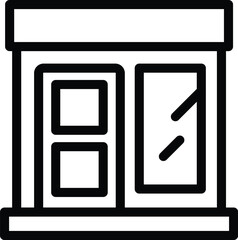 Bakery store icon outline vector. Grocery center shop. Pastry grocery market