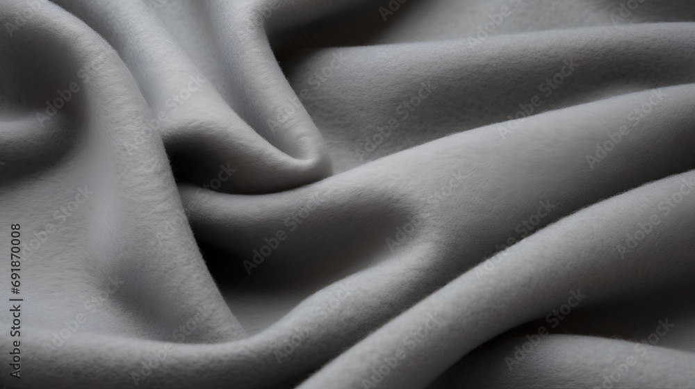 Poster closeup of a dense and warm light gray wool fabric texture, perfect for a cozy and comfortable backg