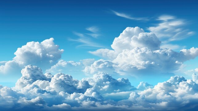 Right Sky White Clouds, HD, Background Wallpaper, Desktop Wallpaper