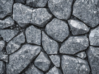 Fototapeta premium Background of stone wall texture. Close-up. Monochrome.