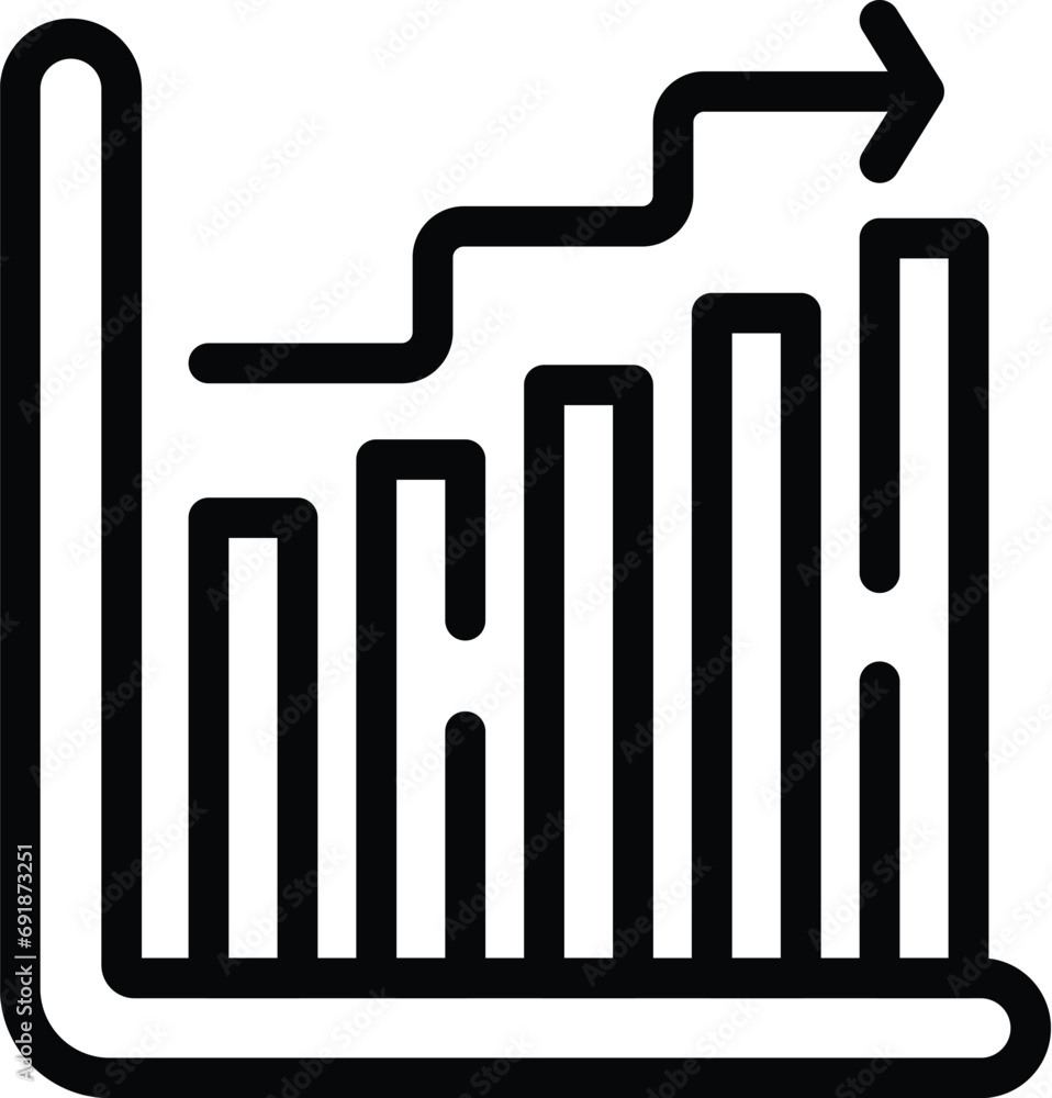 Poster walking recording graph icon outline vector. body motion tracker. workout activity report