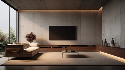 modern living room. generative ai