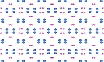 3D blue and pink bubble, replete image, design for fabric printing