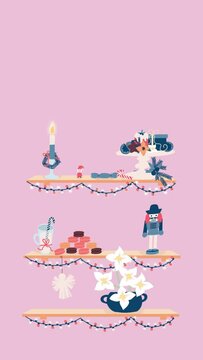 Pink Christmas background