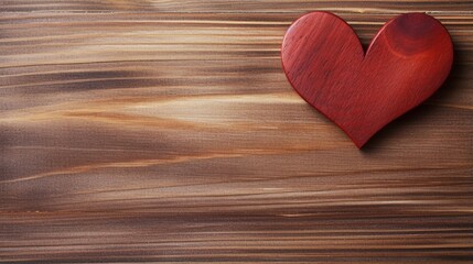   heart on wooden background generated by AI tool