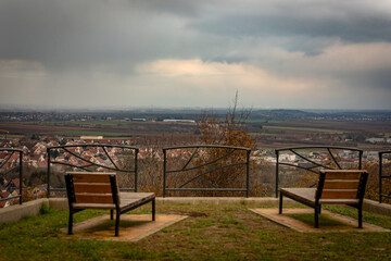 Beautiful village of Obernai, Alsace, France on December 10th 2023