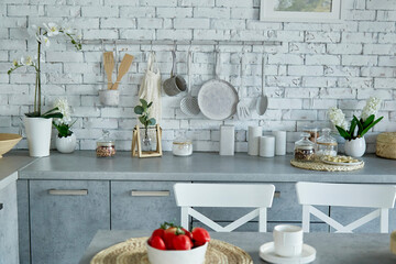 Plastic artificial food in the studio cuisine. Food shooting concept